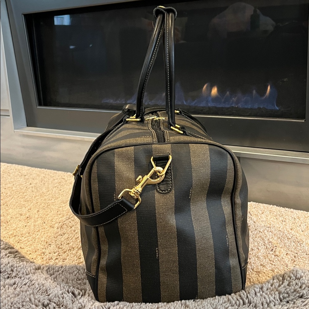 Fendi Vintage Pequin Duffle Bag - Picture 5 of 16